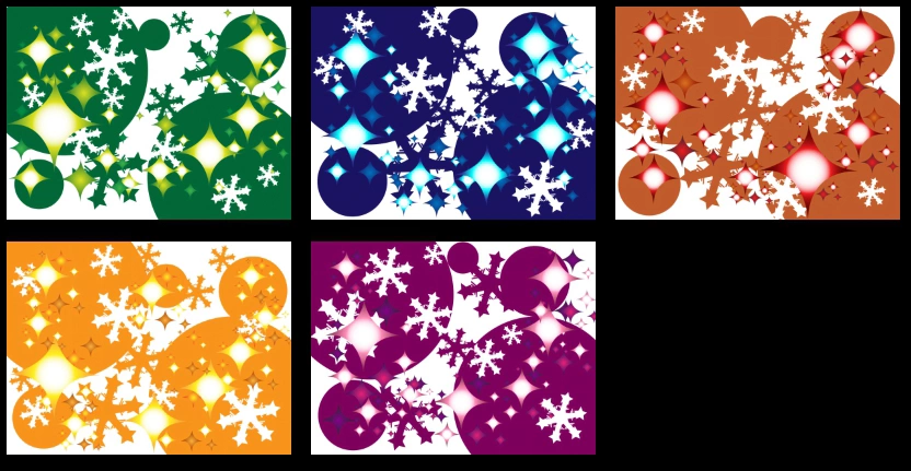 抽象的な雪の結晶の背景イラスト