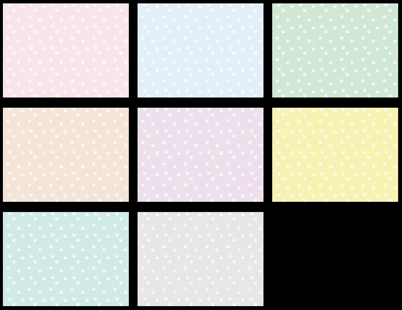 犬の足跡柄模様の背景イラストとベクター