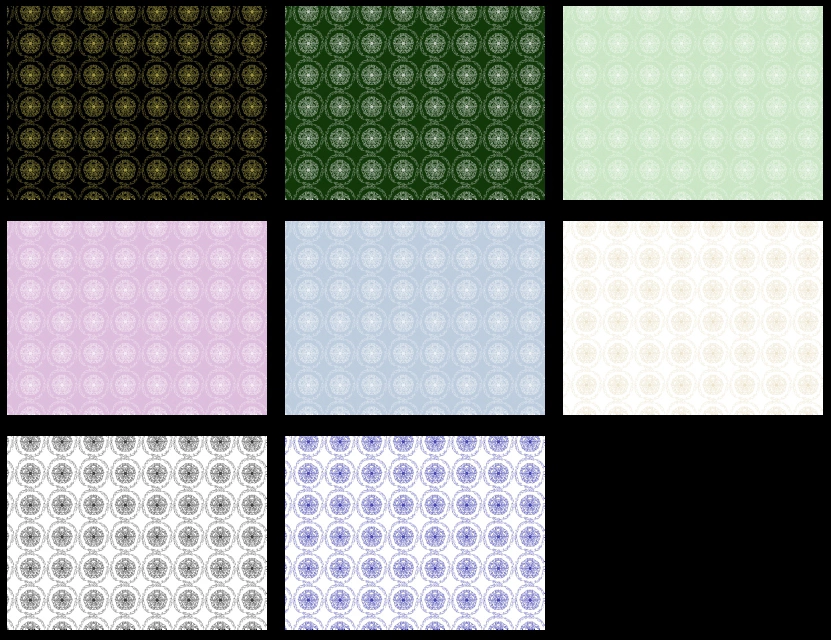 植物紋の背景イラストとベクター