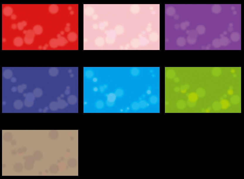 玉ボケの横長背景イラストとベクター