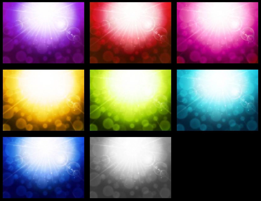 閃光と玉ボケの背景イラスト