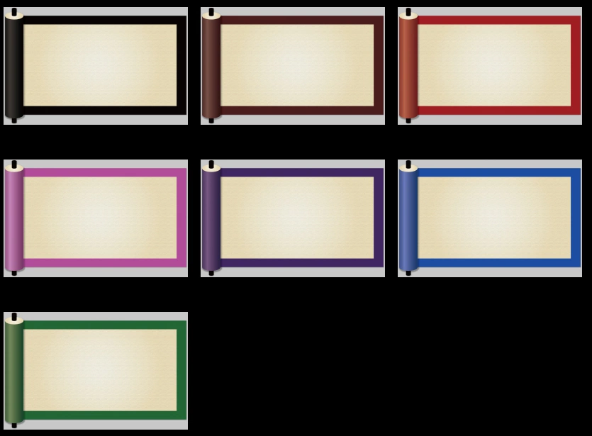 巻物のフレームの背景イラストとベクター