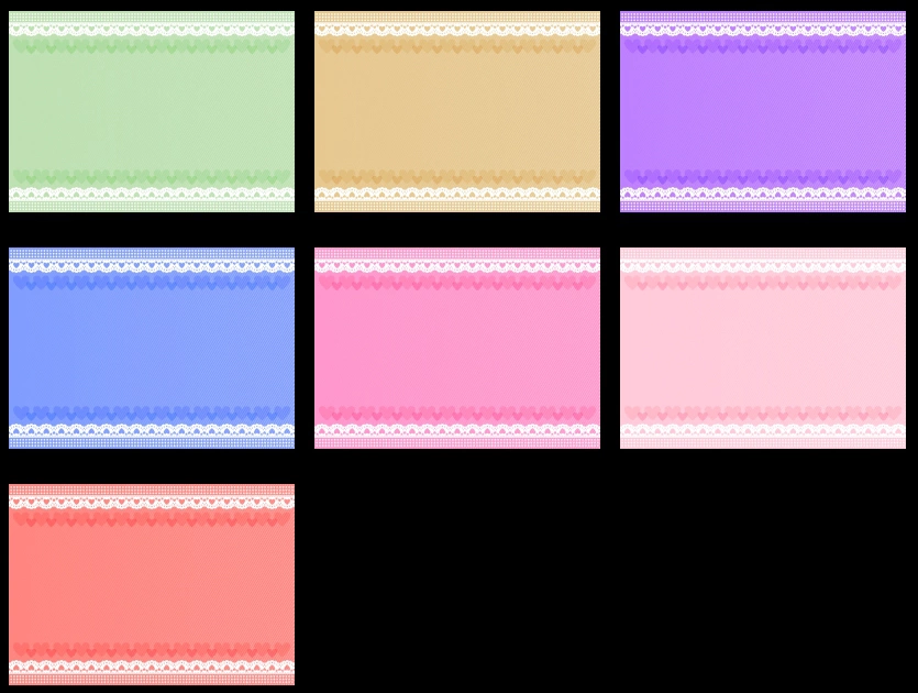 レースとハートのフレームの背景イラストとベクター