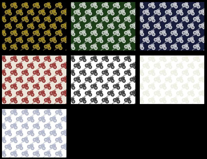 牛車文様の背景イラストとベクター