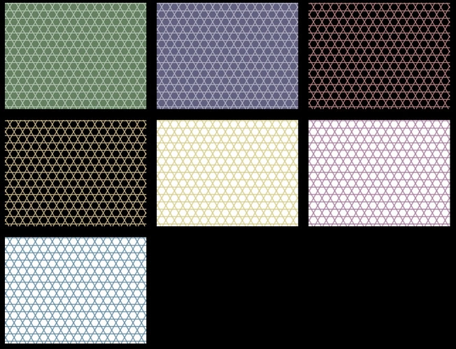 籠目柄模様の背景イラストとベクター