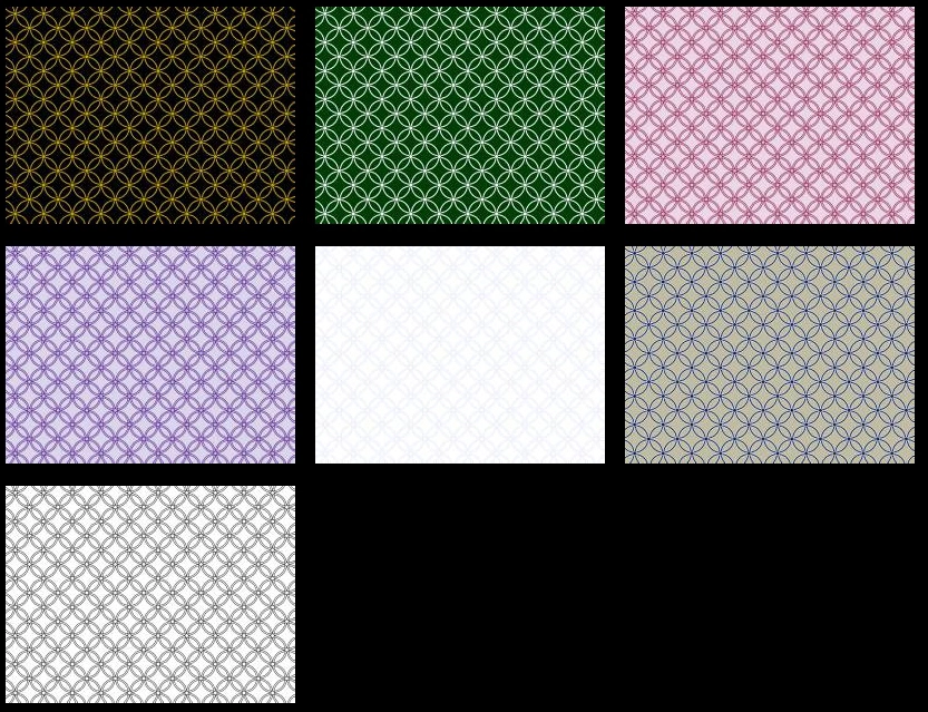 七宝文様の背景イラストとベクター