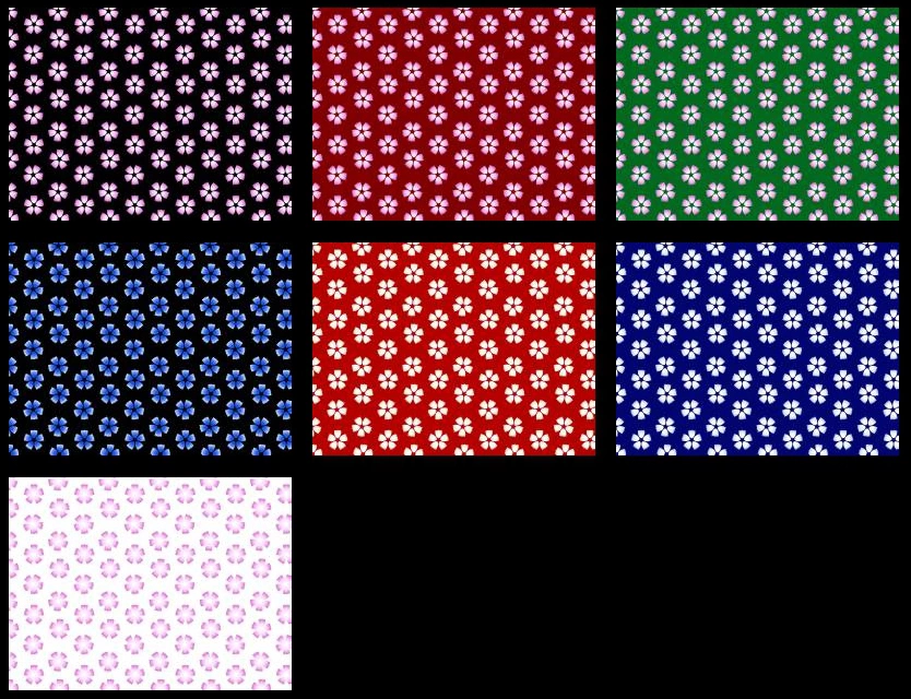 ナデシコの花柄模様の背景イラストとベクター