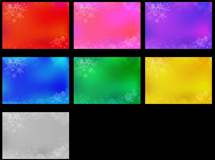 雪の結晶と光の玉ボケのフレームの背景イラストとベクター