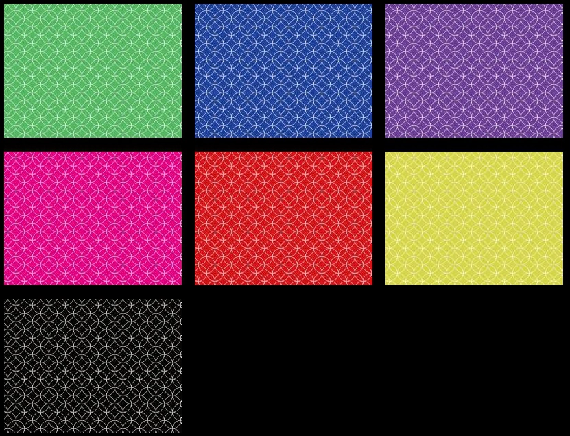 七宝繋ぎ模様の背景イラストとベクター