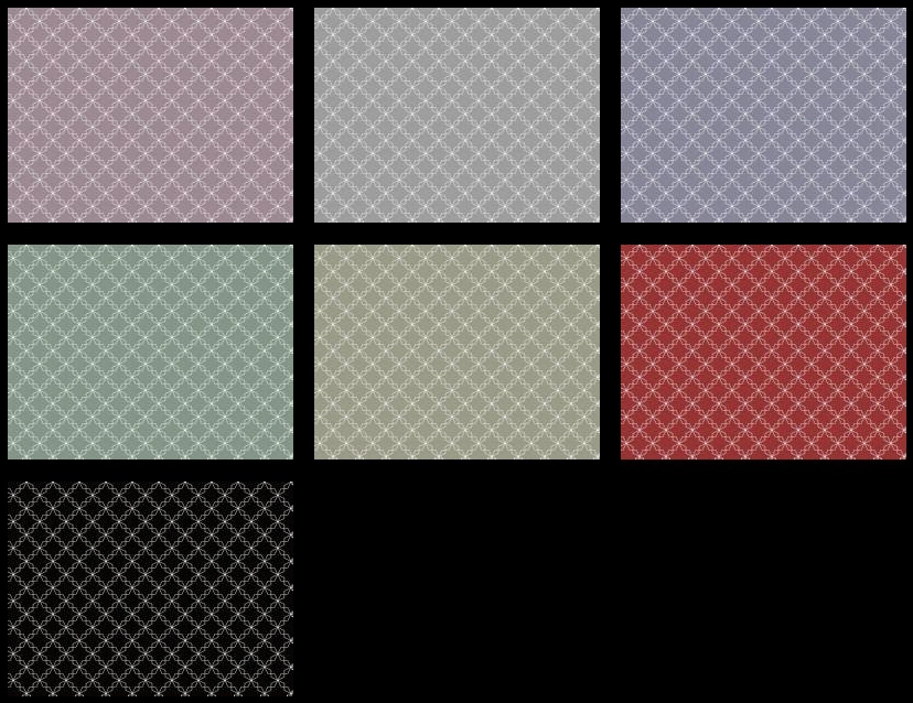 変わり角七宝文様の背景イラストとベクター