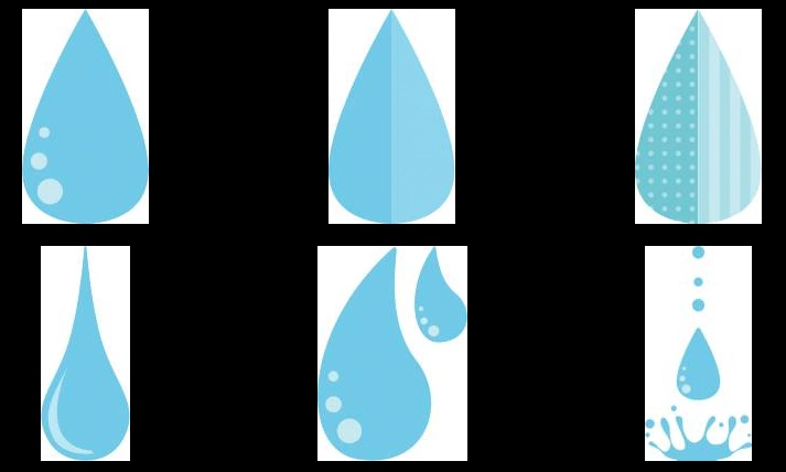 水滴のイラストとベクター