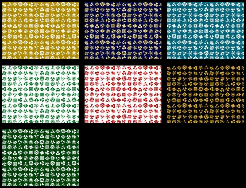 歌舞伎役者の家紋の背景イラストとベクター