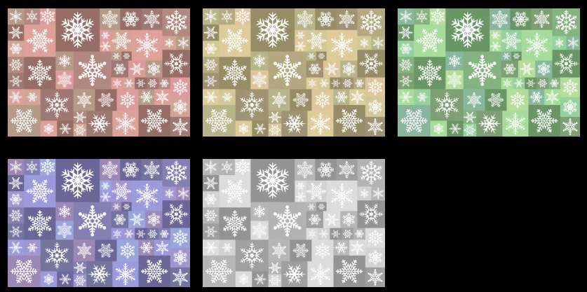 雪の結晶柄の背景イラストとベクター