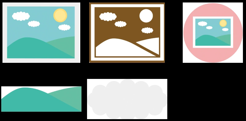 絵のアイコンイラストとベクター